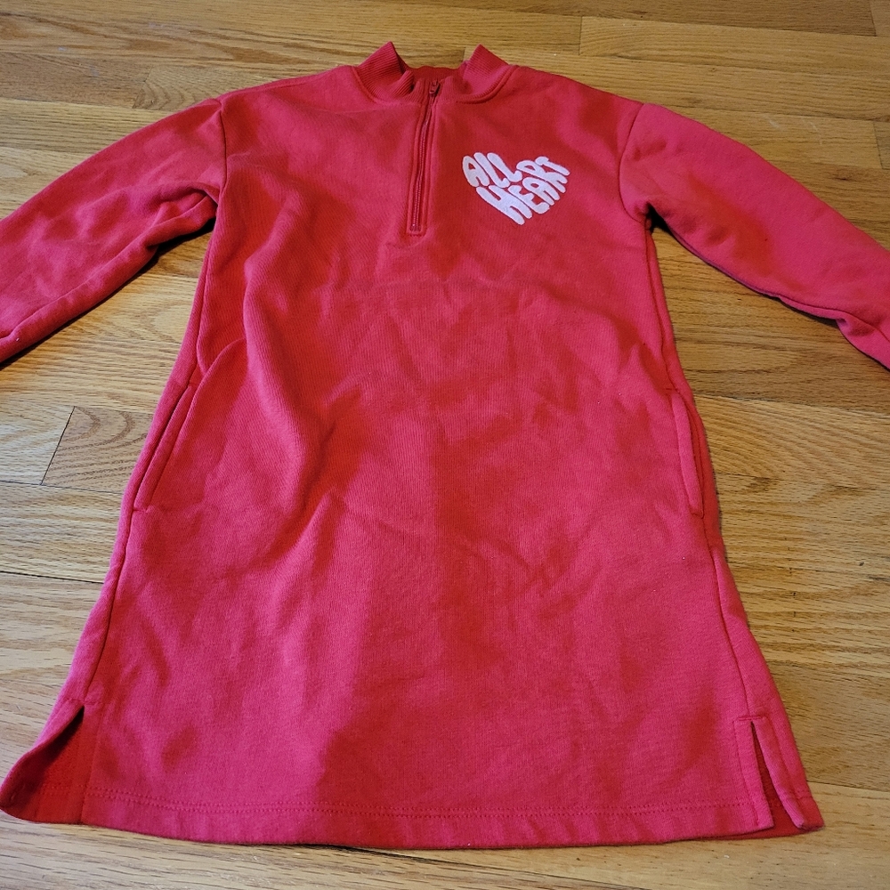 Lightweight sweatshirt material dress